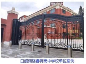 深白鴿湖格睿特高中學(xué)校單位升降柱現(xiàn)場(chǎng)案例